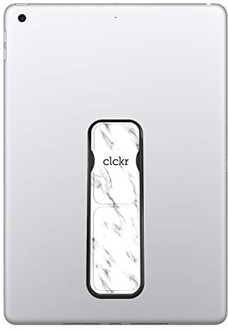 CLCKR Tablet Stand with Multi Viewing Modes Compatible with Universal Tablets and e-Readers - White Marble