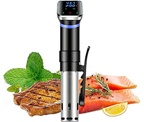 SMSOM Sous -Vide Cooker, Sous Vide Culinary Precision Cooker | Circulador de inmersión 1100W con Temporizador | Máquina Ultra Tranquila sosa