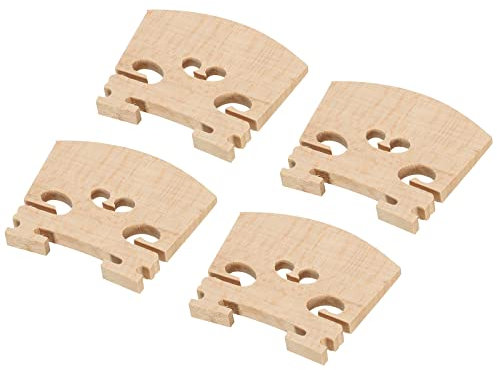 sourcing map 4 Stück Violinsteg Ahornholz Violinteile für 1/4 Violine
