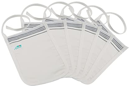Peeling Handschuh Hamam Kese Set 12 Stk. dünn, schwarzer Rand, für die Anwendung im Gesicht, Dekolleté und bei empfindlicher Haut