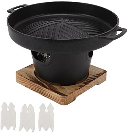 Parrilla De Barbacoa Coreana Sin Humo, Parrilla De Carbón De Mesa Pequeña Antiadherente, Mini Olla De Barbacoa para Interiores, Estufa De Barbacoa Portátil para Acampar En Casa(HN-BBQ18D)