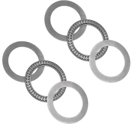 Kozelo 2 st AXK5578 axial – nålrullager – [55 mm x 78 mm x 3 mm] med tvättmaskin för lager användning krom stål