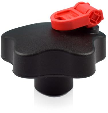 Diebstahlschutz Schloss Halterung für Sandbleche M8 Sterngriffmutter abschließbar, Knaufmutter, Knebelmutter, Sterngriff mit Schloss