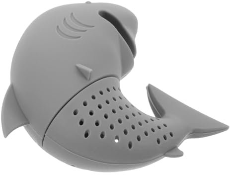 Ciieeo Silikon Hai Tee-ei Bpa-frei Für Losen Tee Lebensmittelechter Silikon-teefilter Hitzebeständiger Lose Teesieb Kreativer Cartoon Tee-infuser Für Zuhause Und Büro