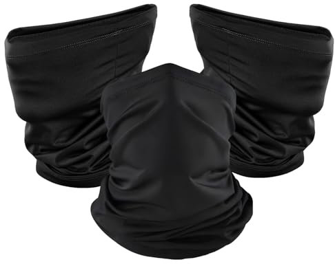 Cutiland Schlauchschal Multifunktionstuch - 3 Stück Halstuch für Herren & Damen, Motorrad - Multifunktionales Halstuch