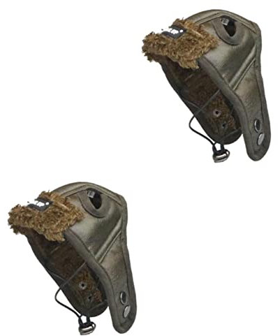 Kisangel 2stücke Pet Costume Fliegermütze Für Hunde Und Katzen Kreative Kopfbedeckung Für Haustiere Braun Für Partys Fotos Und Besondere Anlässe