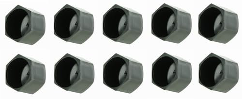 cyclingcolors 10x tapas hexagonales para tuercas negro, M8 x 13mm