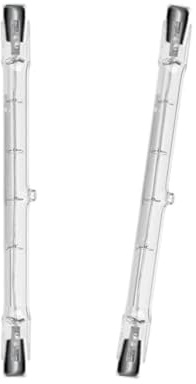 LISOCLU R7S Halogenlampen 100W 200W 300W 400W 1000W 1500W Sicherheitslampe 4000lm Warmweiß 2800K 220V 78mm 118mm 189mm 189mm 254mm 360 Grad dimmbar Lig(2 Stück) 189 MM-1000 Stunden. Watt