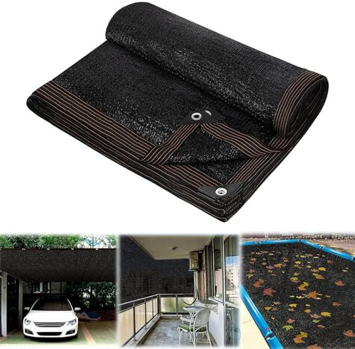 Rete Rettangolare per Piscina per Piscine Fuori Terra,Coperture per Piscina in Rete per Tenere a bada le Foglie, Telo in Rete con Corda Bordo Rinforzata, Rete Ombreggiante da Giardino Resistente, 4×8m
