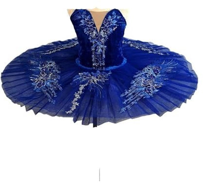 Blaues Ballett-Tutu, Mädchen, Damen, Erwachsene, professionelles Ballett-Tutu, Erwachsene, Ballett-Kostüm, Ballerina, Tanzkostüme, Erwachsene, rot, L