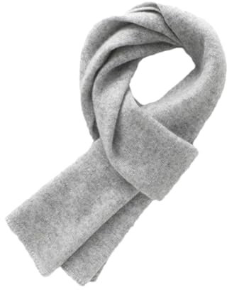 Kaschmir-Schal für Damen, Geschenk, verdickt, weich, warm, einfarbig, warm, für den Alltag, hellgrau, One size