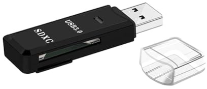 Inkoby Lector de Tarjetas SD TF USB 3.0 2 en 1 Transmisión de Datos de Alta Velocidad hasta 5 Gbps Compatibilidad Múltiple para PC Portátiles Cámara A