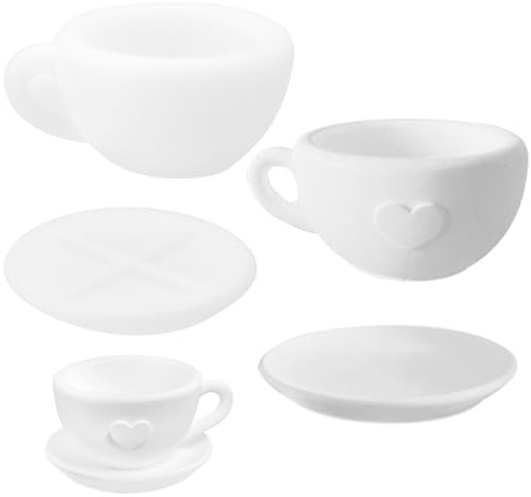 APOMOONS 2 Stück Silikonform Kerzenhalter, Gießform für Teelichter, Blumentopf, Vase und Schale Mit Tasse (Ax2)