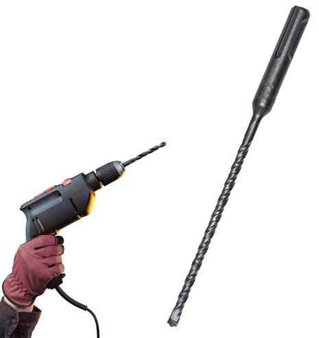 Sopomarkt24 SDS Plus Betonbohrer 5x310mm, Steinbohrer Hammerbohrer für Mauerwerk, Beton und Stein, mit Zentrierspitze, Hartmetall, für Bohrhämmer – Made in Germany, langlebig und präzise