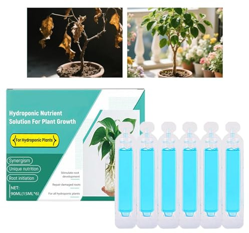 Nutrienti Vegetali, Fertilizzante per Piante Verdi, Soluzione Naturale da Giardinaggio 90Ml per Crescita Piante d'Appartamento Frutta Fiori Giardino