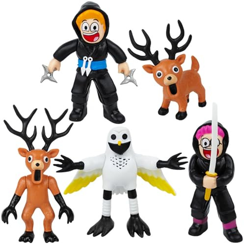 CRGANGZY Set de Figurines 99 Nuits dans la Forêt, 5/10 Pièces de Figures Amusantes de Monstres Cerfs, Jouets de Personnages de Jeu de Survie Fantaisie pour Fans et Collectionneurs, Idées Cadeaux