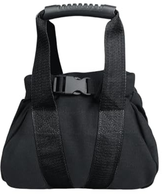 Sandsack Kugelhantel | 0 - 15,9 kg schwere Kugelhantel | verstellbares Gewicht Übungs-Sandsack mit Griff | für Frauen Männer Training Kraft Gewichtheben Yoga Sport Zuhause Fitnessstudio