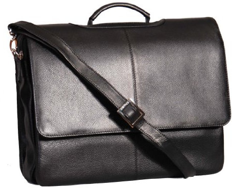 A1 FASHION GOODS Herren Echtes Schwarz Leder Aktenkoffer Geschäft A4 Aktenordner Laptop Arbeitstasche A885