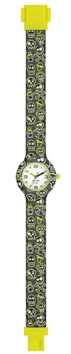HIP HOP, Collezione Kids Fun, Orologio Bambino Skull, con Cinturino in Silicone Intercambiabile, Pratica Chiusura, Cassa 28mm, Movimento al Quarzo, Resistente all'Acqua, Lunghezza Regolabile