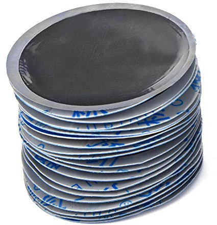 Aramox Däckreparationslapp, 80 st/låda 58 mm bil rund naturgummi däck punktering reparation lapp snabb reparation kall lapp slanglösa lappar