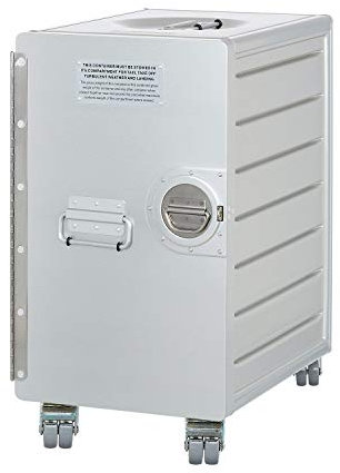 VanDeBord Rollcontainer mit Schubladen, mobiler Aktenschrank, Metallschrank, Schubladenschrank Küche, Druckertisch mit Rollen, vormontiert, 53,5 x 29,5 x 40,7, Bord Box XL, Silber