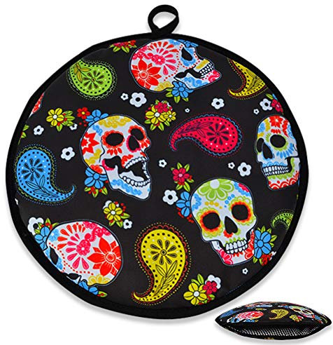 VNOM Tortilla Warmer Pouch 12 Inch Insulated & Microwaveable Fabric Tortilla Keeper Holder Keeps Warm for Corn Flour Taco Pizza Bread up to One Hour,Black