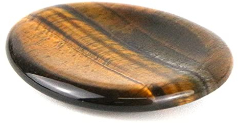Ouubuuy Natursteine Gelbes Tigerauge Steine Kristalle Heilsteine für Chakra & Meditation Entspannenden Geist Steine Worry Stone