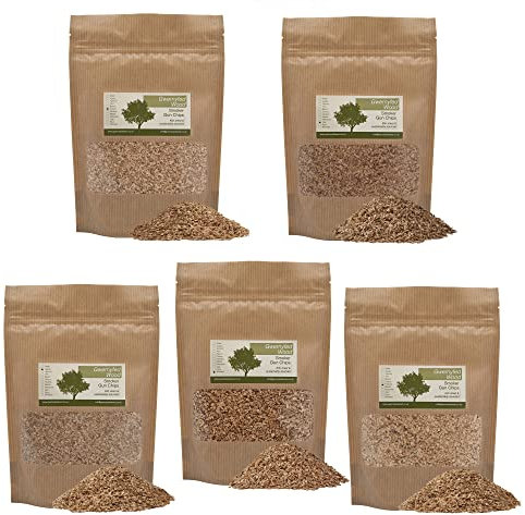 Selection Pack - Wood chips for Smoker Gun - Perfect for Smoking - Infuser Smoke Guns - LARGE 1000ml Bags (5 Pack-Apple, Cherry, Oak,Hickory & Whiskey)