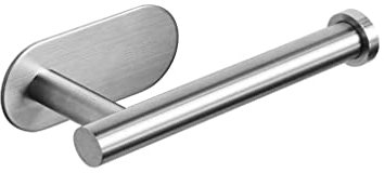 Voarge Portarrollos Papel higiénico Autoadhesivo, Acero Inoxidable Portarollos Adhesivo Accesorios Baño Sin Taladro Colgador, Sin Taladrar, Resistente Al Agua Y a La Oxidación