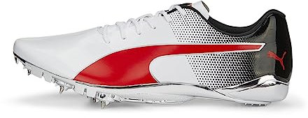 PUMA Zapatillas Evospeed Electric 13 para hombre, Puma White-puma Black-puma Red, 45 EU