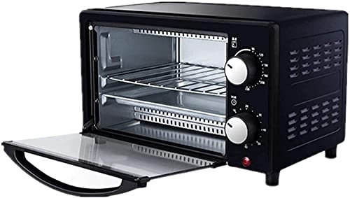 Horno, freidoras de aire Horno 12L Parrilla eléctrica portátil - Función de cocción múltiple Parrilla y horneado - Control de temperatura ajustable, Temporizador - 800W - Mesa con freidora de aire