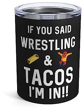 Teegarb Letter Blanket Wrestling Tacos Fun Crunching Numbers Will Test Your Limits Gobelet pour homme et femme 300 ml