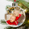 Transparent Gift Bola de Navidad Personalizada con Foto. Adorno Personalizado para Árbol de Navidad. Bolas de Navidad Personalizadas. Regalos para Familia, Amigos y Pareja. Decoración Navideña Hogar