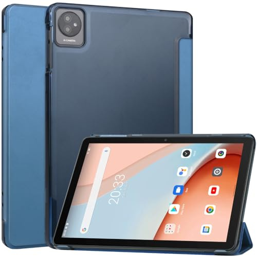 Kepuch Custer Hülle für Blackview Tab 70 WiFi, Tab 8 WiFi, Tab 7 WiFi 10.1,Smart PU-Leder Hüllen Schutzhülle Tasche Case Cover - Blau
