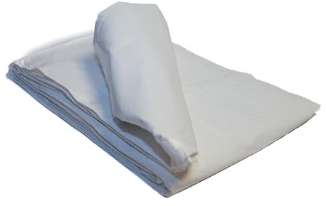 TARPAFLEX 9m x 12m White Tarpaulin Waterproof Lightweight Tarp Sheet Cover, 110gsm Multipurpose Groundsheet With UV Protection & Shrinkproof Material