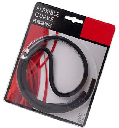 WLNEXT Kurvenlineal, flexibles Kurvenlineal, biegbares Lineal, flexibles Lineal, Zeichnen, Nählineal, 30 cm/40 cm/50 cm/60 cm/75 cm/90 cm zum Zeichnen