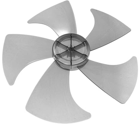 Gadpiparty Pales De Ventilateur Sur Pied De 14 Pouces, Cinq Pales En Plastique Avec Cache-écrou, Lames De Rechange Universelles, Pièce De Réparation Pour Ventilateur Électrique