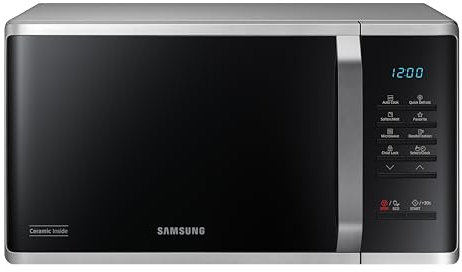 Samsung MS23K3523AS/EU 23L Solo Microwave Oven, Triple Distribution System, Silver