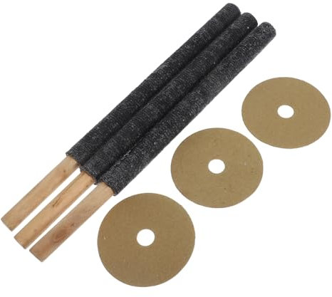 KONTONTY 3 Torce Da Giardino Per Esterni Portatili Torcia Con Picchetto in Legno E Rivestimento in Cera Per Decorazioni Da Patio Esterno Campeggio