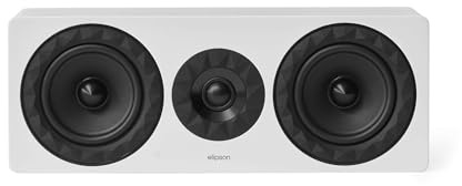 Elipson - Prestige Facet II 11C - Enceinte Centrale 2 Voies Close, 92 DB, 55 Hz-25 kHz, 120 W RMS, Tweeter 25 mm, 2X Haut-parleurs 140 mm, Finition Blanc