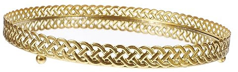 VALICLUD Vassoio Per Gioielli e Vassoio a Specchio in Metallo Lavorato Bordi Lisci Multifunzionale Per Trucco e Profumi Da Toeletta Design Decorativo Per Vanità e Uso Quotidiano