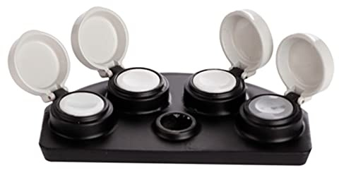 HERCHR Support de gobelet à Huile pour Montres, 4 Compartiments pour la réparation de Montres, Support de gobelet à Huile pour horlogers, résistant à l'usure, Accessoire de réparation de