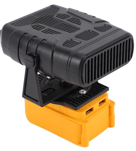 Topiky Electric Space Heater, Small Heater for Indoor Use, 200W 2 Level Adjustable Fast Heating Portable with 2 USB Outputs, Mini Personal for Bedroom Home Office