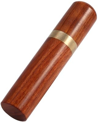 Tomedny Zahnstocherhalter aus Holz, Taschenzahnstocheretui, tragbarer Nähnadelhalter, Zahnstocherspender zur Aufbewahrung von Nadeln, Wattestäbchen und anderen kleinen (Rosenholz)