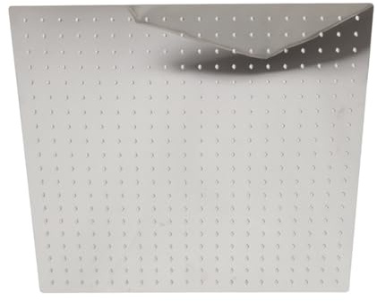Irfora Grande Pomme de Douche à Effet de Pluie Carrée en Acier Inoxydable 50 X 50 Cm, Installation à Vis Conception Ultra-mince Moderne pour la Salle Bain Domicile ou