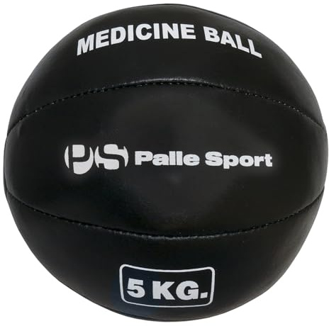 Leather Medicine Balls - Ideal for building strength and conditioning the body - Available in Size 3kg & 5kg (5kg)