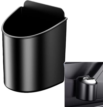 2 Stück Auto Getränkehalter für Tür, Kunststoff Auto Becherhalter, Universelle Auto Flaschenhalter Multifunktionale Türtasche Organizer für Kaffeebecher, Dosen, Wasserflaschen (Schwarz