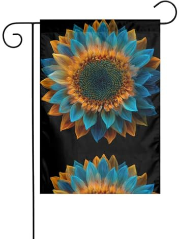 Decorazione da giardino bandiera da giardino 30,5 x 45,7 cm WHJSSF fluorescente crisantemo modello spesso e resistente all'usura per vasi da fiori da giardino e prati