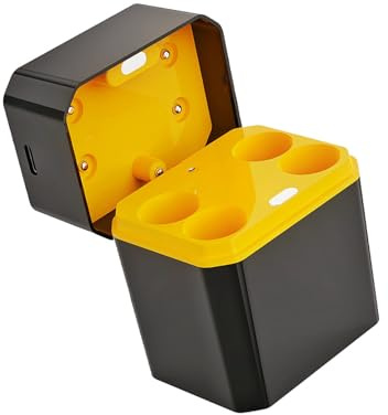 QIAOLIDA 4 caricabatterie universali della scanalatura per batterie al litio 2A 3A con display a LED intelligente e porta di tipo C