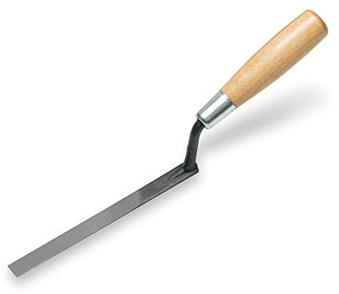 MARSHALLTOWN Tuck Pointer, 6 3/4 x 1/2 Inch, Wood Handle, Forged High Carbon Steel, Tuck Pointing Trowel for Repointing and Masonry, Made in USA, 506